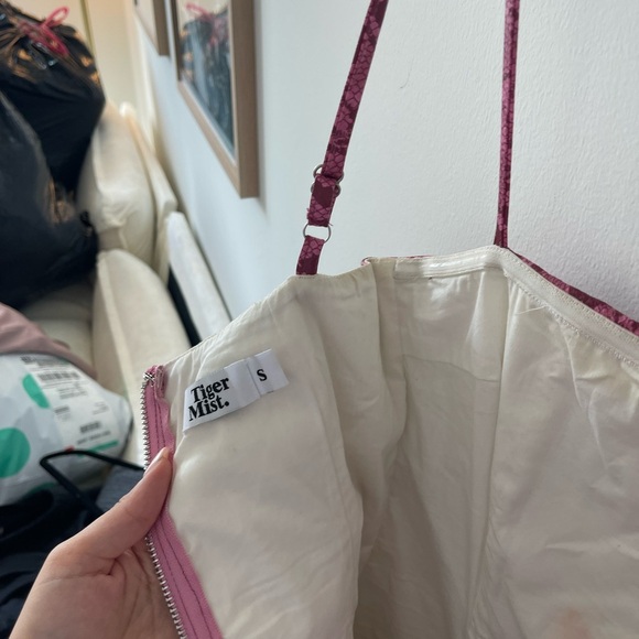 Tiger Mist Pink Snake Print Dress - Picture 4 of 5